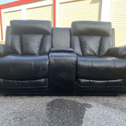Leather couches