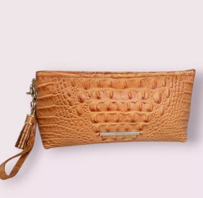 Brahmin Melbourne KAYLA Large Patent Leather Wristlet Clutch