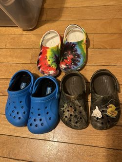 Toddler Crocs.