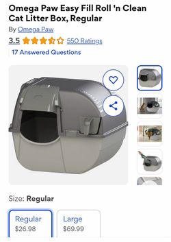 Litter box and water fountain