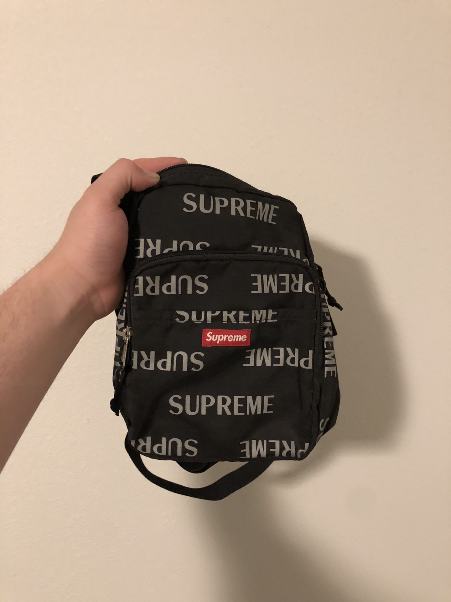 Supreme 3M Reflective Repeat Shoulder Bag FW16
