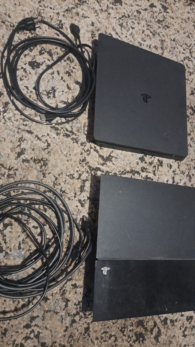 2  Playstation 4 Consoles (Regular & Slim)