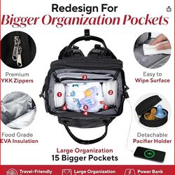 Baby diaper bag  with change station