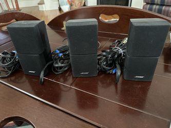 Bose Acoustimass Lifestyle Double Cube Speaker Black Set Of 3