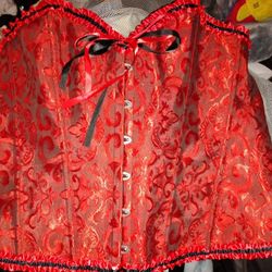 Red And Black Corset