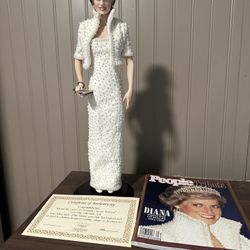 Franklin Mint PRINCESS DIANA PORCELAIN DOLL. CASH ONLY 