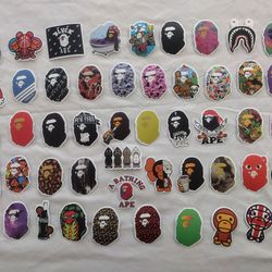 Bape 50 stickers pack brand new