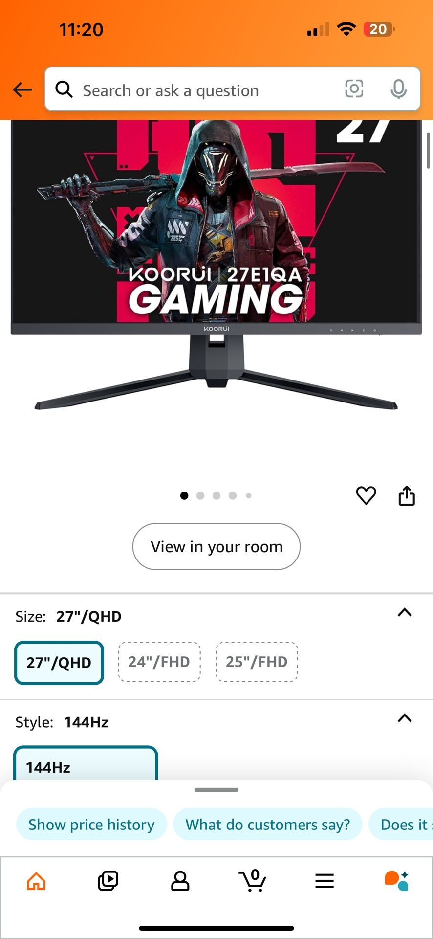 Gaming monitor