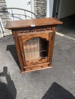Beautiful solid wood cabinet.