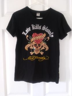 Ed hardy women t-shirt medium size