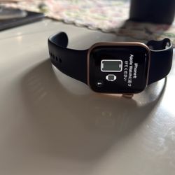 Apple Watch Series 6 Rose Gold With Blue Sports Band, 40 mm