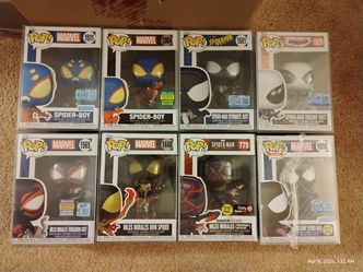 Funko Pop! Marvel: Spider-Man/Spider-Boy Lot of 8 *LOT ONLY*