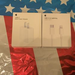 20W Adapter + USBC To Lightening For Apple Devices 