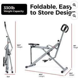 SUNNY ROW & RIDE ADJUSTABLE EXERCISER SILVER/BLACK