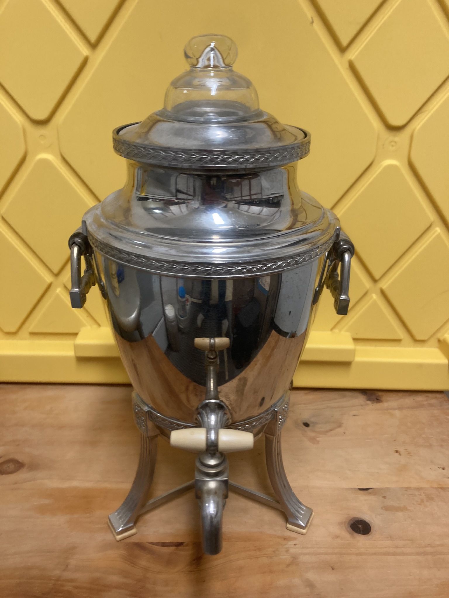 Antique Universal Silver Plate Coffee Percolator NE9189 Landers Frary Clark 1907