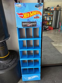Hot Wheels Wheels & Deals Cardboard Display Rack And Hats