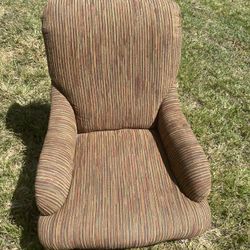 Brown chair With Ottoman