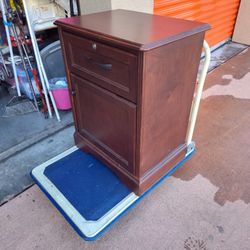 It's a lightly Used end table or nightstand 