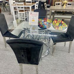 5pc Dinning Table Set $599