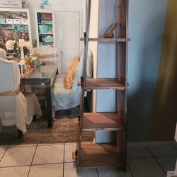 Brown Corner Shelf With A Hummer To Disable Apart No Need Of Tools