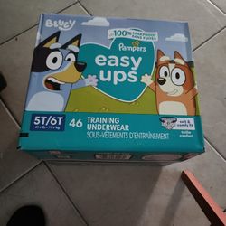 Pampers Easy Ups Training Underwear Size 5t 6t W Wipes
