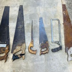 6  Vintage Saws