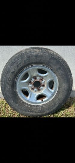 General Grabber Tire on Steel Wheel