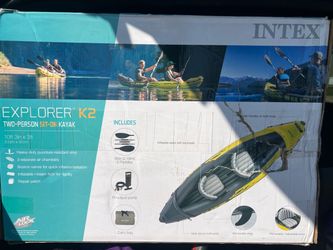 Intex blow up vinyl kayak