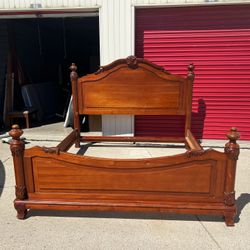 King Wood Bed