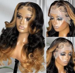 Brown And Black Ombré Wig