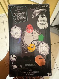 Nightmare before Christmas light projector