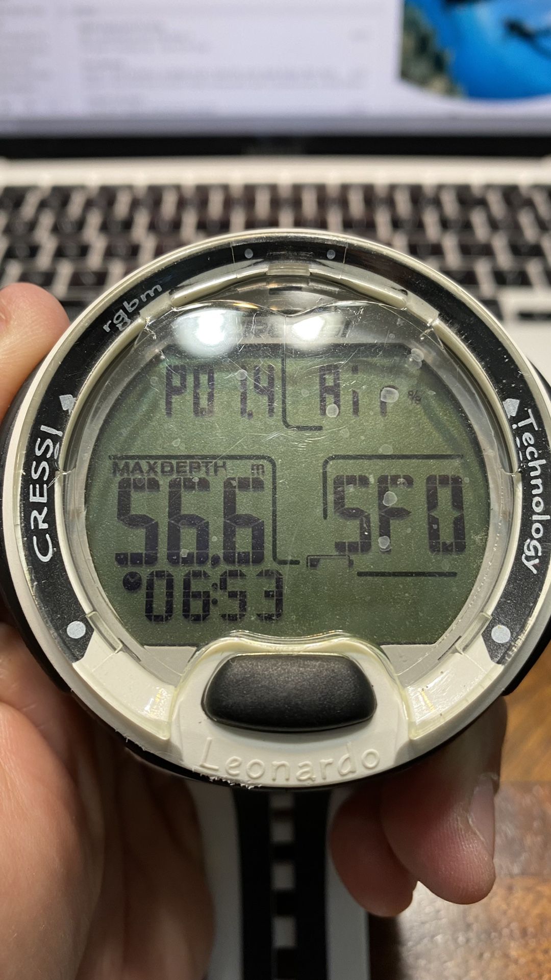 Cressi Nitrox/O2 Scuba Diving Wrist Computer In Excellent Shape!