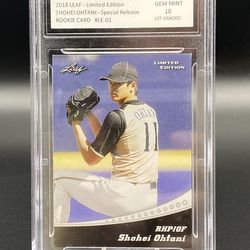 Shohei Ohtani Graded Rookie Baseball Card