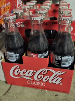 Vintage Coca Cola Bottle 6 Packs