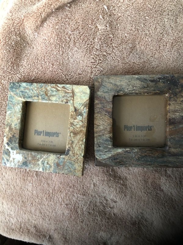 Stone photo frames - Pier 1. New