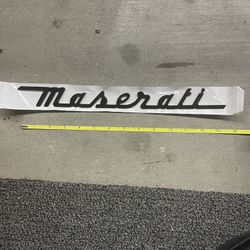 Maserati Emblem Gloss Black New Large
