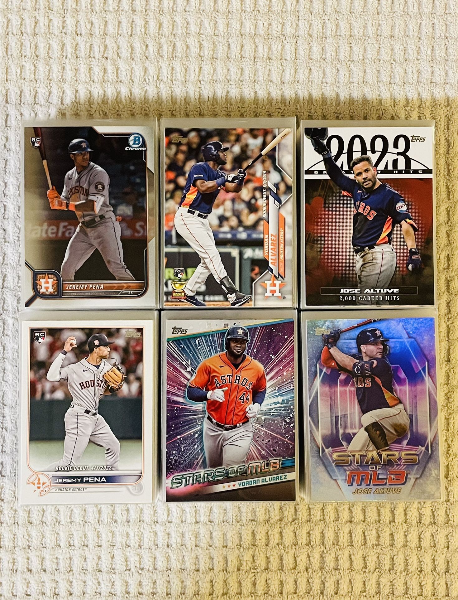 Houston Astros 260 Card Baseball Lot!