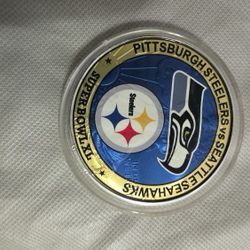 American Silver Dollar Super Bowl Xl 2006 Seahawks Steelers