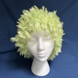 1960s Feather Hair Roller Cap / Curler Cover