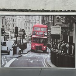 IKEA VILSHULT London Bus Framed Print Canvas