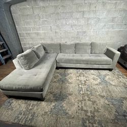 Grey L Shaped Sectional Couch “WE DELIVER”