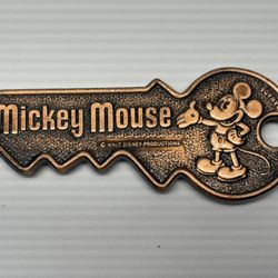 Mickey Mouse Souvenir Bronze Key Paperweight
