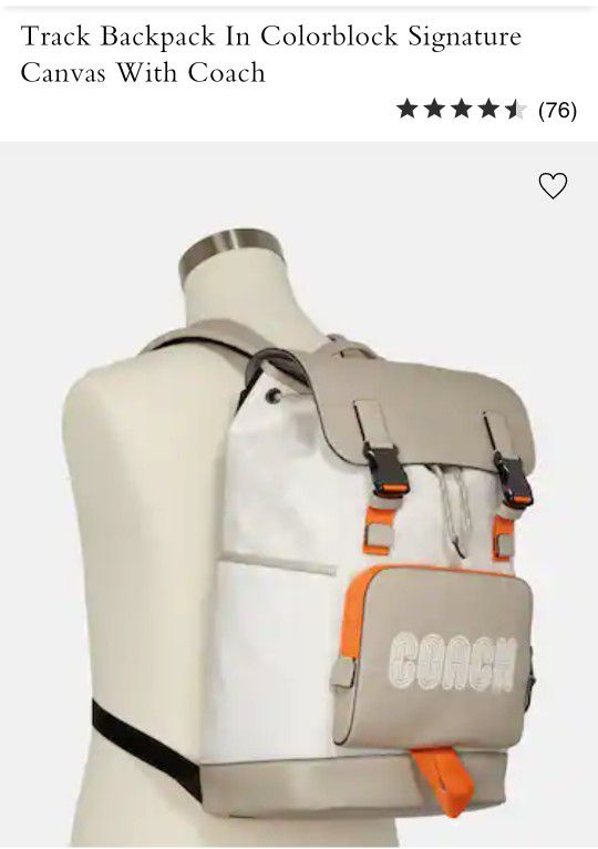 Coach West Pack Sling Backpack in Signature Canvas with Varsity Stripe for  Sale in Banning, CA - OfferUp