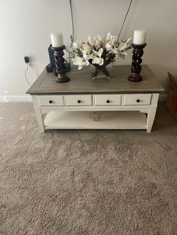 Coffee/Side Table, Brass Antique Lamps for Sale