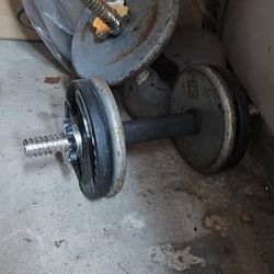 Dumbbells and Barbell - PRICE NEGOTIABLE 
