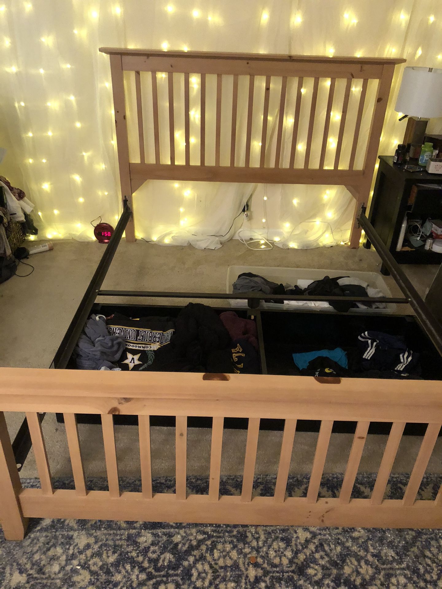 Queen Bed Frame—box spring included!