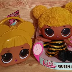 L.O.L. Surprise Plush Queen Bee 🐝Doll & Grab N Go  Craft Case  
