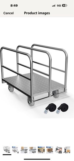 Flatbed panel cart