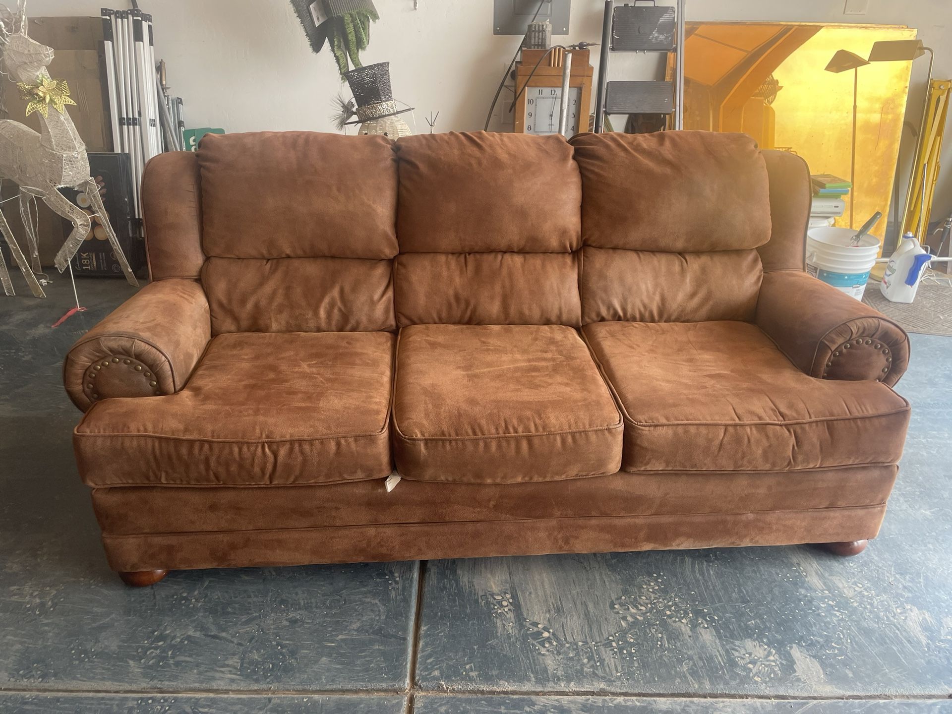Suede Couch set for sale Lightly used!