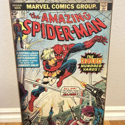 Amazing Spider-Man 153 wood Wall plaque 13x19 Marvel - Make An Offer